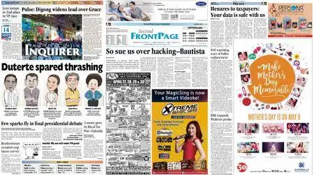 Philippine Daily Inquirer – April 25, 2016