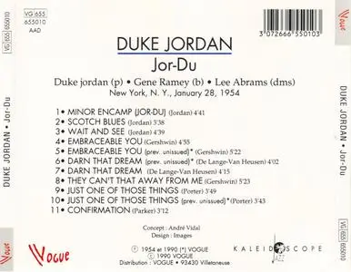 Duke Jordan - Jor-Du (1954) {Vogue VG655010 rel 1990}