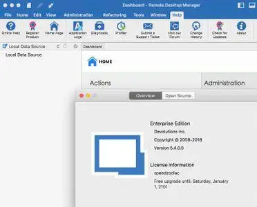 Devolutions Remote Desktop Manager Enterprise Edition 5.4.0.0 macOS