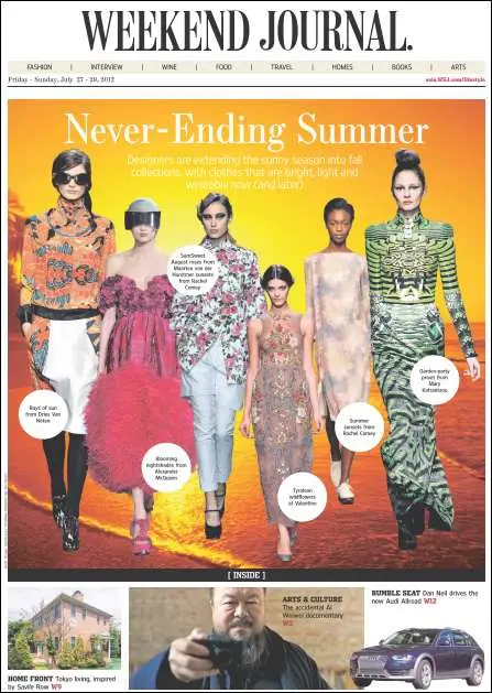 The Wall Street Journal (Weekend Journal) - 27-29 July 2012 (Asia)