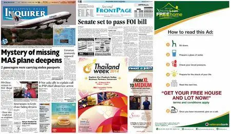 Philippine Daily Inquirer – March 10, 2014
