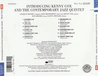 Kenny Cox - Introducing Kenny Cox and The Contemporary Jazz Quintet (1969) {Blue Note 85189 rel 2007}