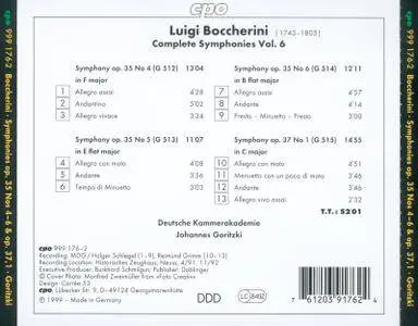 Luigi Boccherini - 28 Symphonies (Deutsche Kammerakademie Neuss, Johannes Goritzki) (1999) (8CD Box set) (REPOST)