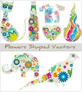 Flowers Shaped Vectors