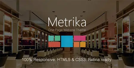 ThemeForest - Metrika v2.3.7 - Responsive OnePage WordPress Theme
