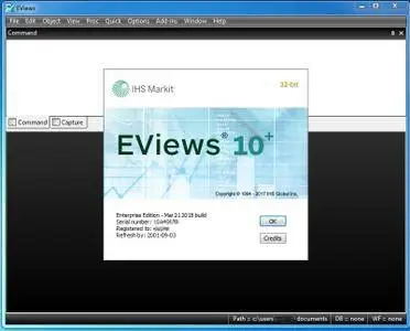 EViews 10 (Patch Date 2018-03-21) Update