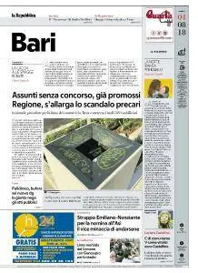 la Repubblica Bari - 4 Agosto 2018