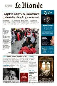 Le Monde du Dimanche 5 et Lundi 6 Août 2018