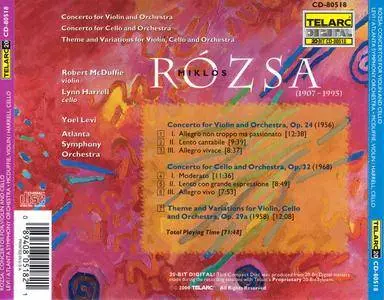 Robert McDuffie, Lynn Harrell, Yoel Levi - Miklos Rozsa: Violin and Cello Concertos; Theme and Variations (2000)
