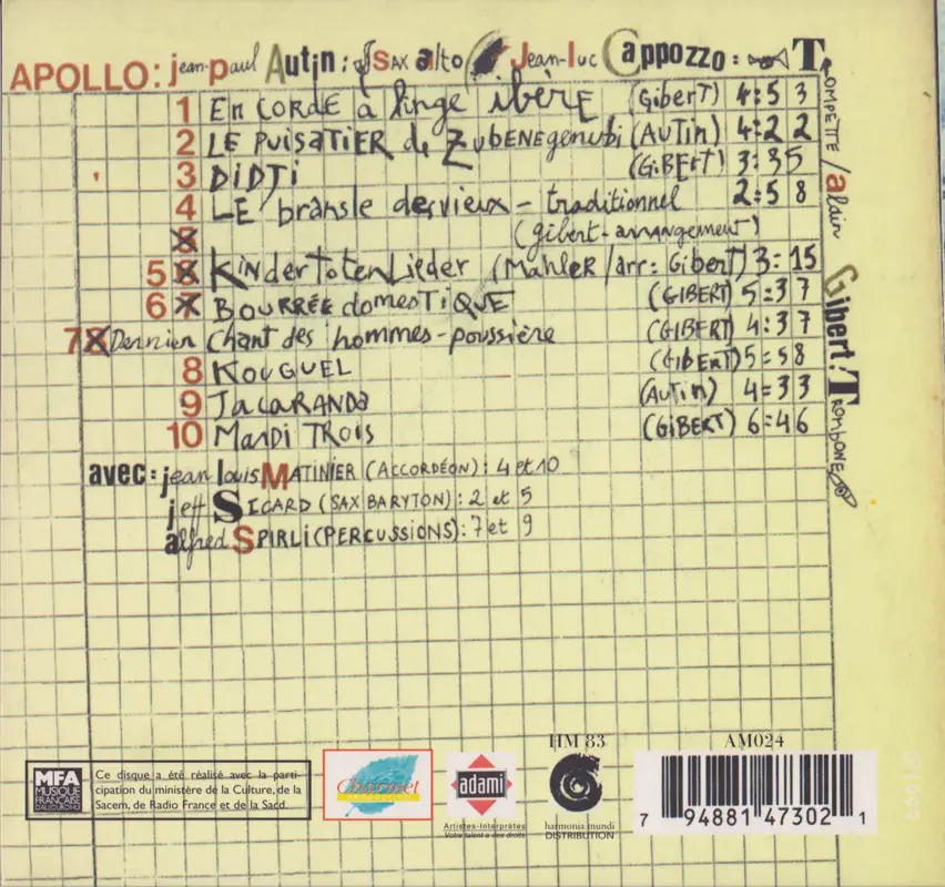 Apollo - Cap Inedit (1999)