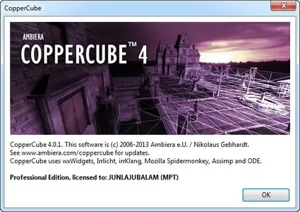 Ambiera CopperCube 4.0.1 Professional Edition