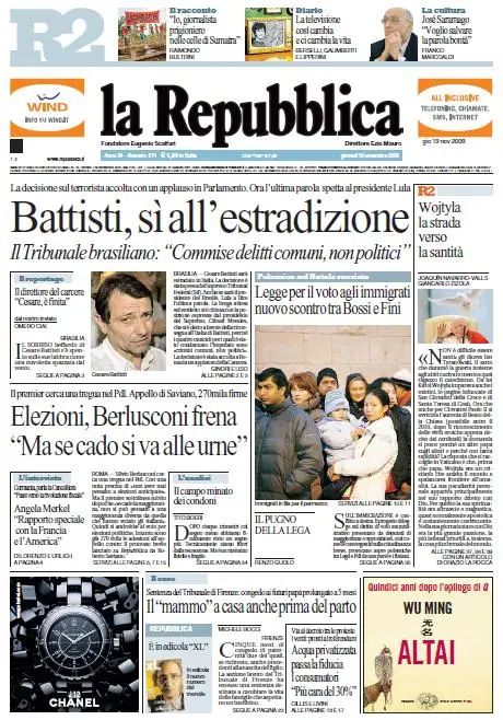 La Repubblica (19-11-09)