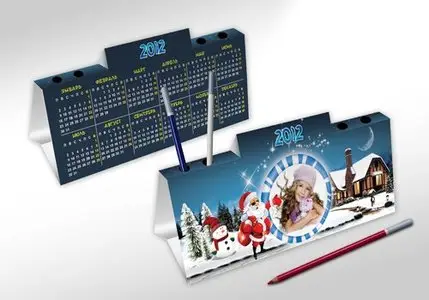 PSD Calendar 2012 with a Pen Stand 2