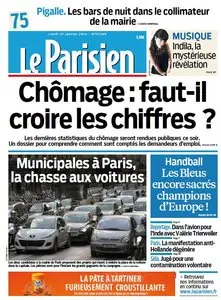 Le Parisien + Journal de Paris du Lundi 27 Janvier 2014