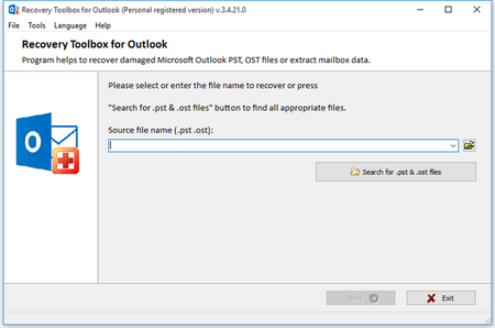 Recovery ToolBox for Outlook 3.4.21.0 Multilingual