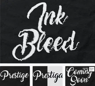 Distressed Ink Bleed Text Effect - 2JP2AHX