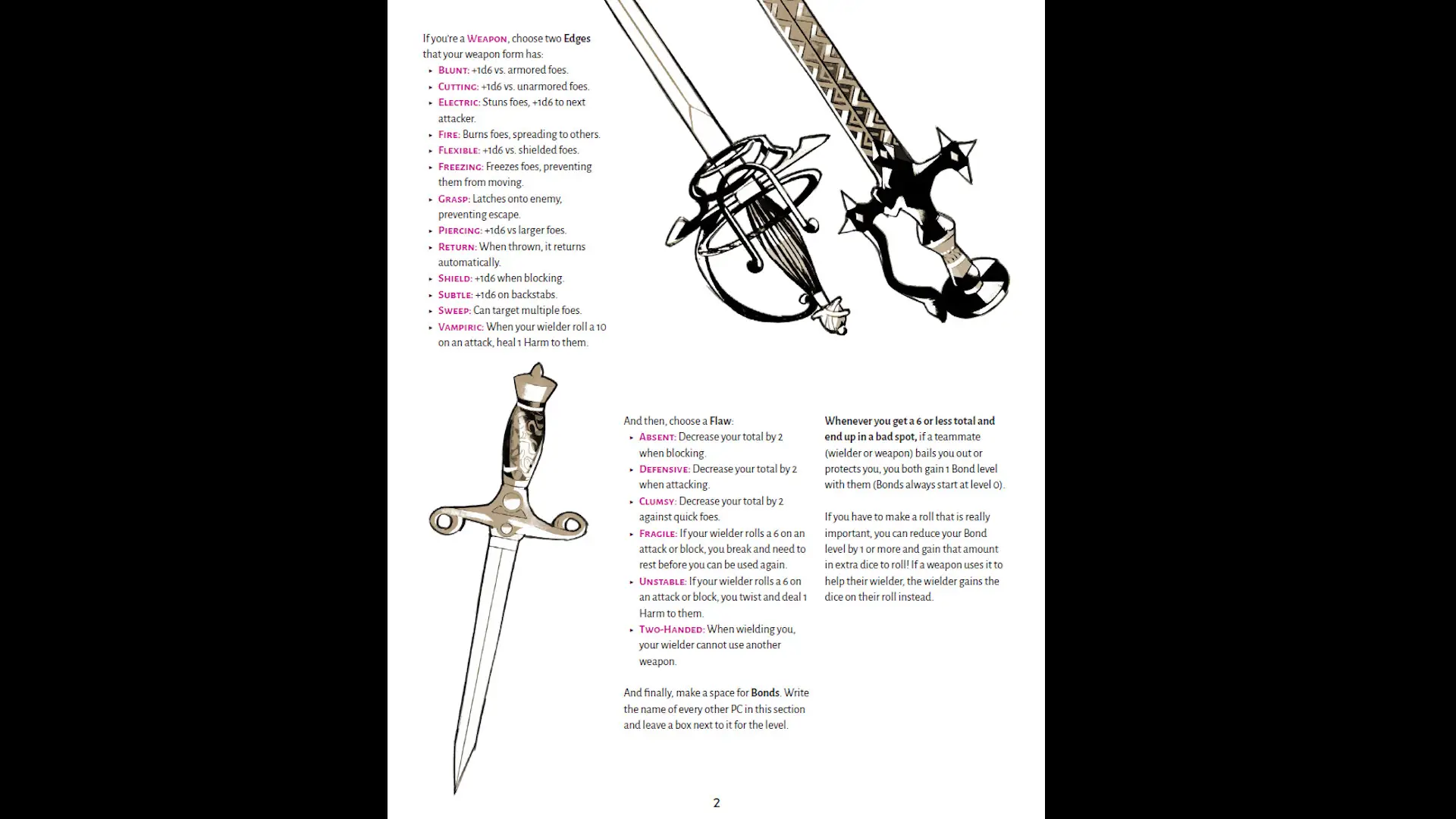 Boyfriend Dungeon TTRPG Life On the Edge (2024)