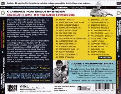 Clarence "Gatemouth" Brown - Gate Walks to Board: 1947-1960 Aladdin & Peacock Sides (2015) {Hoodoo Records 263524}