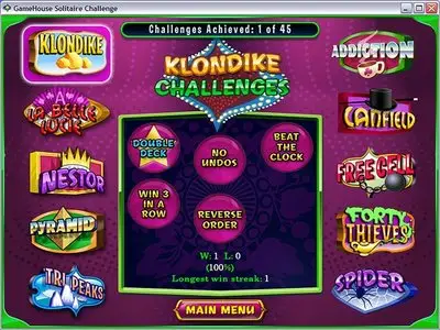 Portable GameHouse Solitaire Challenge