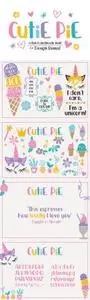 Cutie Pie Font + Bonus