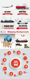 Vectors - Shipping Backgrounds