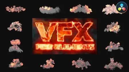VFX Fire Elements for DaVinci Resolve 51458133