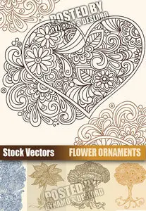 Stock Vectors - Flower Ornaments