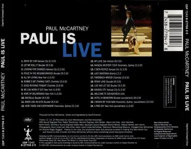 Paul McCartney - Paul Is Live (1993)