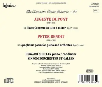 Howard Shelley, Sinfonieorchester St.Gallen - The Romantic Piano Concerto Vol. 80: Dupont & Benoit: Piano Concertos (2020)