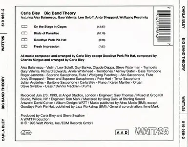 Carla Bley - Big Band Theory (1993) {Watt--ECM 519 966-2}