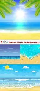 Vectors - Summer Beach Backgrounds 21