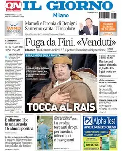 IL GIORNO DEL 18 FEBBRAIO 2011