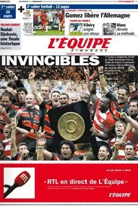 L'Equipe Edition du Dimanche 10 Juin 2012