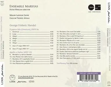 Peter Whelan, Ensemble Marsyas - George Frideric Handel: Apollo e Dafne (2016)