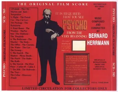 Bernard Herrmann - Psycho, The original score