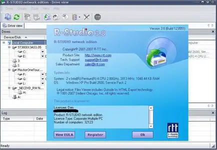 R-Studio Network Edition ver.3.8 Build 123551