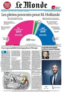 Le Monde du Mardi 19 Juin 2012