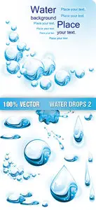 Stock Vector - Water Drops 2