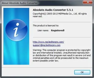 Mepmedia Absolute Audio Converter 5.5.1