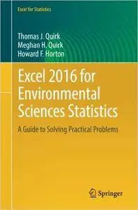 Excel 2016 for Environmental Sciences Statistics: A Guide to Solving Practical Problems