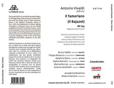 Ottavio Dantone, Accademia Bizantina - Vivaldi: Il Tamerlano (Il Bajazet) (2020)