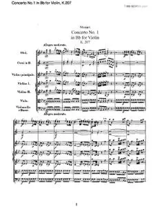 Concerto No.1 in Bb for Violin