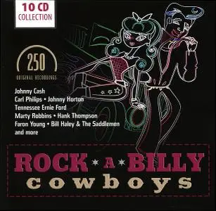 VA - Rock-A-Billy Cowboys (10CD Box Set, 2012)