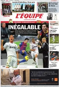 L'Equipe du Samedi 10 Décembre 2011