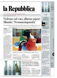 la Repubblica - 22 Febbraio 2018