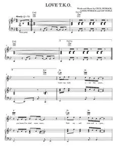 Love T.K.O. - Carly Simon, Michael McDonald, The Doobie Brothers (Piano-Vocal-Guitar)