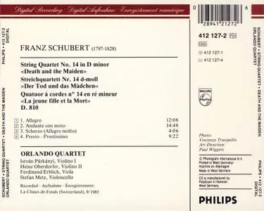 Orlando Quartet - Schubert: String Quartet "Death and the Maiden" (1984)