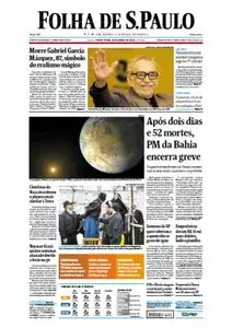 Folha de São Paulo - 18 de abril de 2014 - Sexta