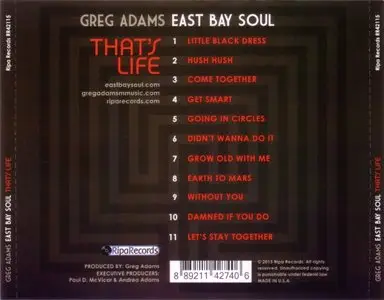 Greg Adams - That's Life (2015) {Ripa Records}