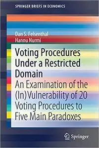 Voting Procedures Under a Restricted Domain: An Examination of the (In)Vulnerability of 20 Voting Procedures to Five Mai